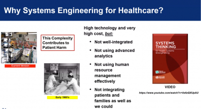 Why Systems Engineering for Healthcare?